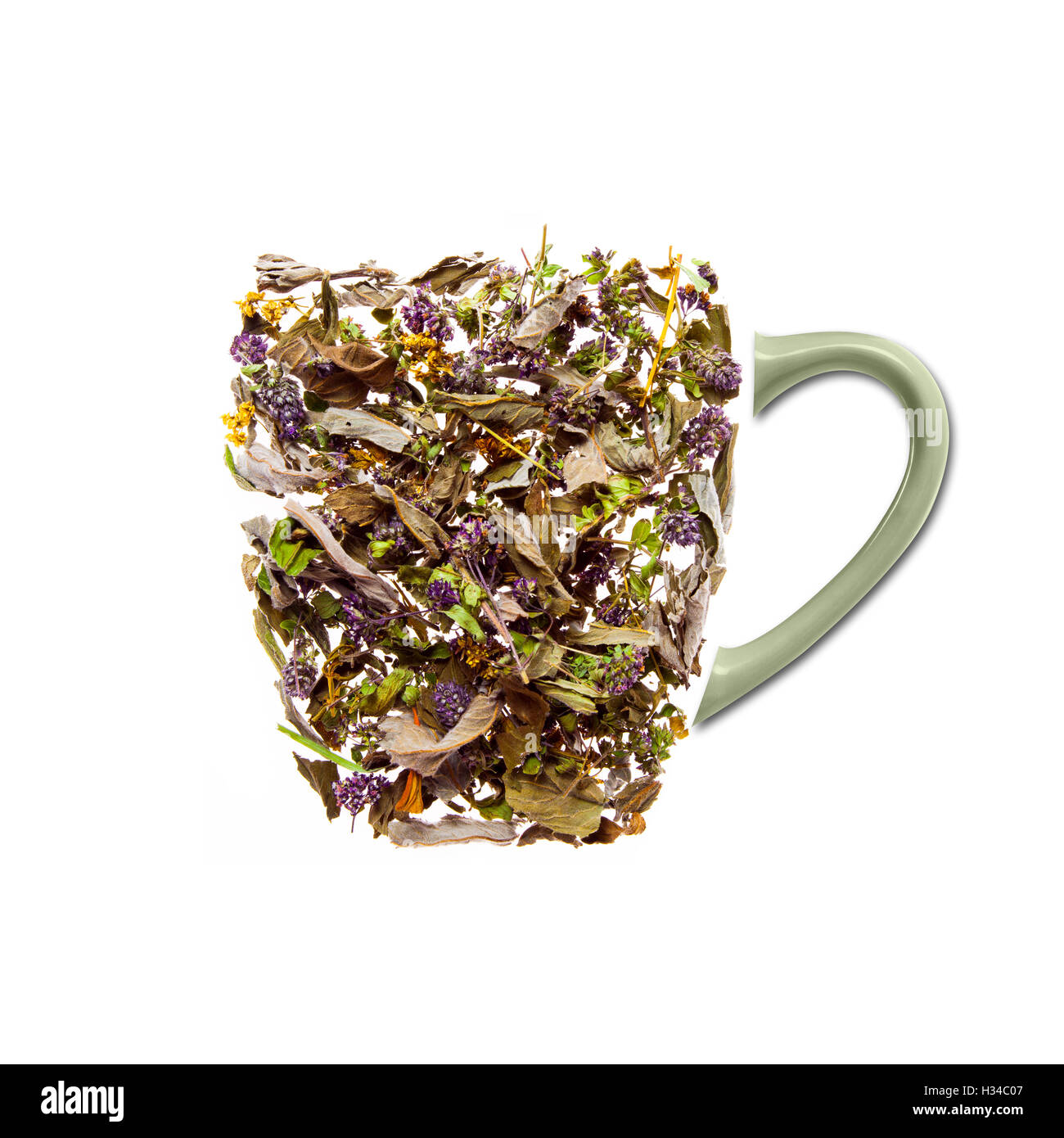 Cup of tea made from tea leaves Stock Photo Alamy