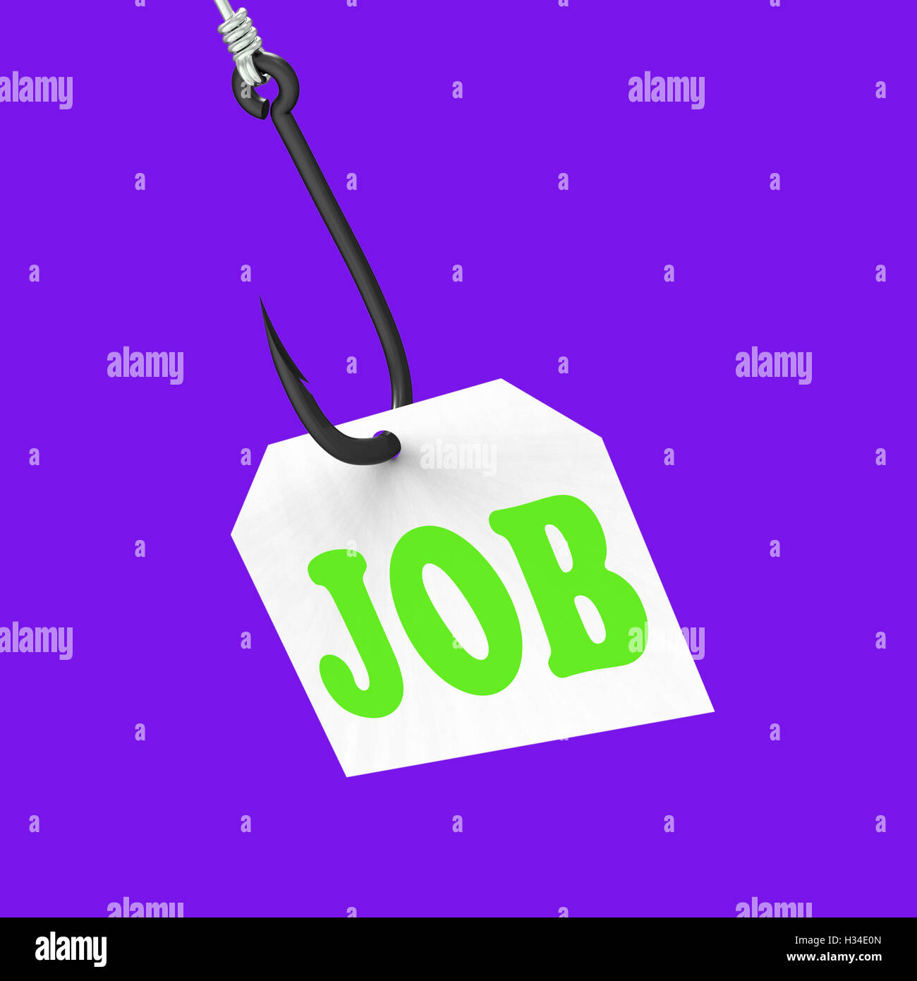 Job On Hook Means Professional Employment Or Occupation Stock Photo Alamy