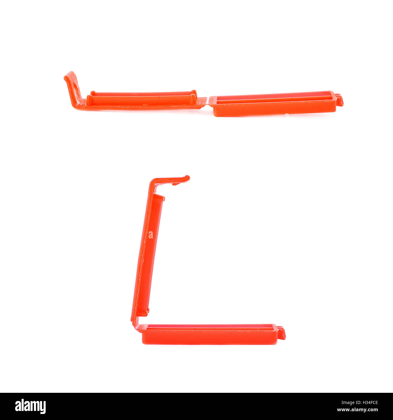 Set of Plastic peg pin isolated over the white background Stock Photo Alamy