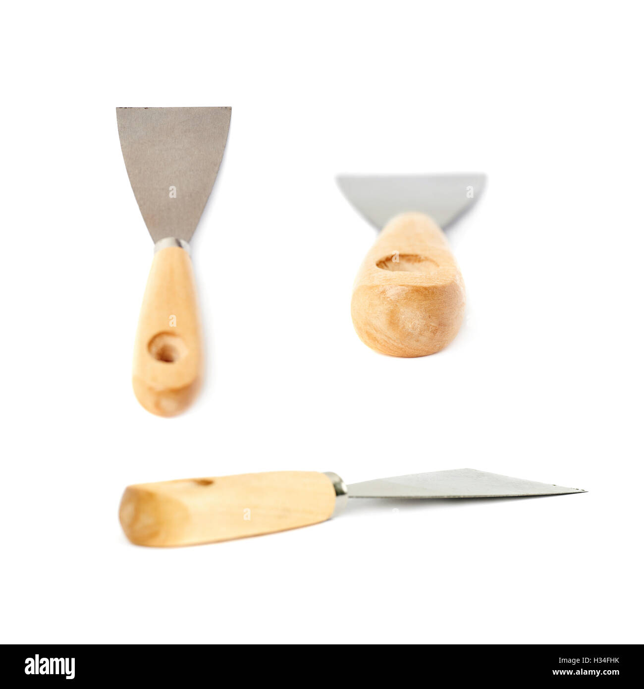 Set of Putty kniFe over isolated white background Stock Photo - Alamy
