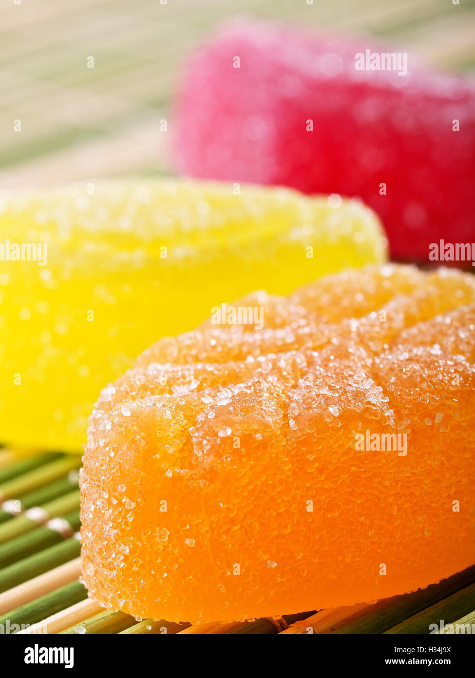 Assortment of colorful fruit jelly candies Stock Photo Alamy