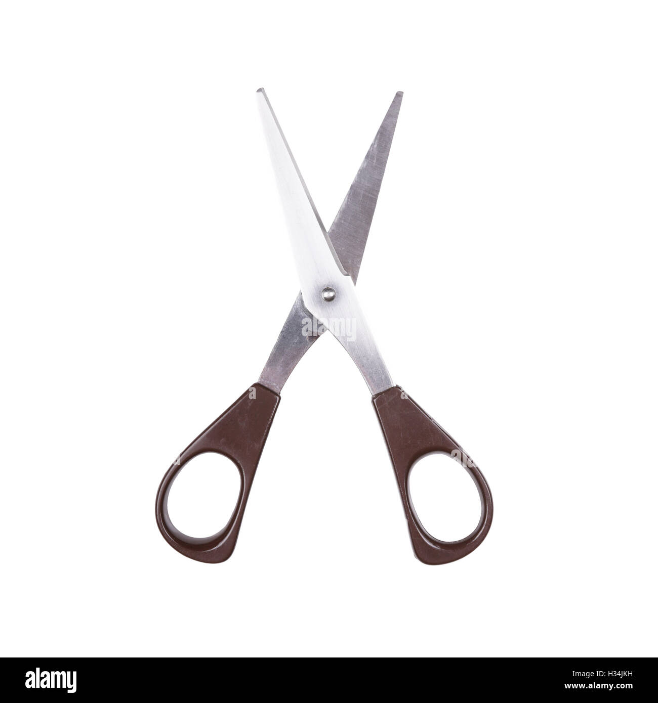 paper scissors isolated on white Stock Photo