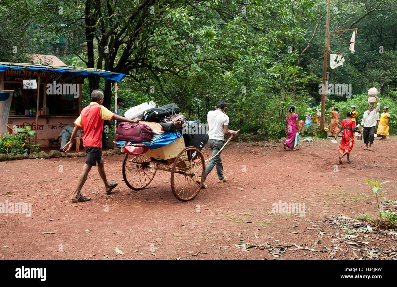 Indian cart puller hires stock photography and images Alamy