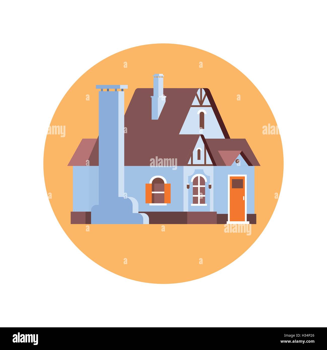 Big Modern House Residence Estate Icon Stock Vector Image & Art - Alamy