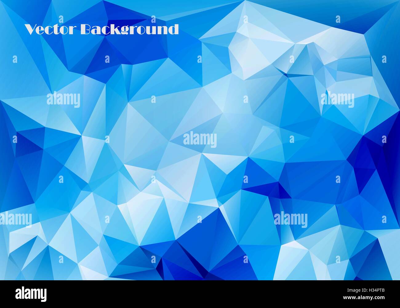 low polygonal blue abstract vector background illustration Stock Vector ...