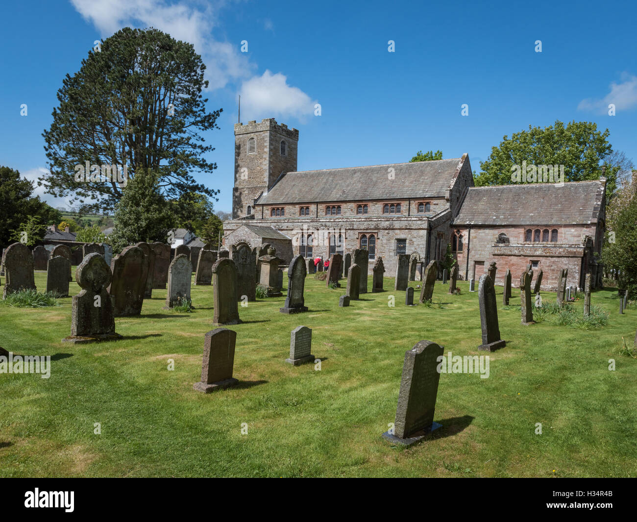 Church in the village of Caldbeck, Cumbria, England Stock Photo