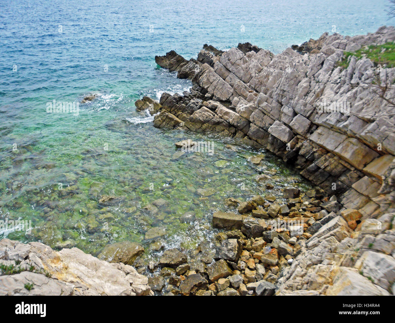 Rabac,Adriatic coast,beach,Croatia,Europe,3 Stock Photo