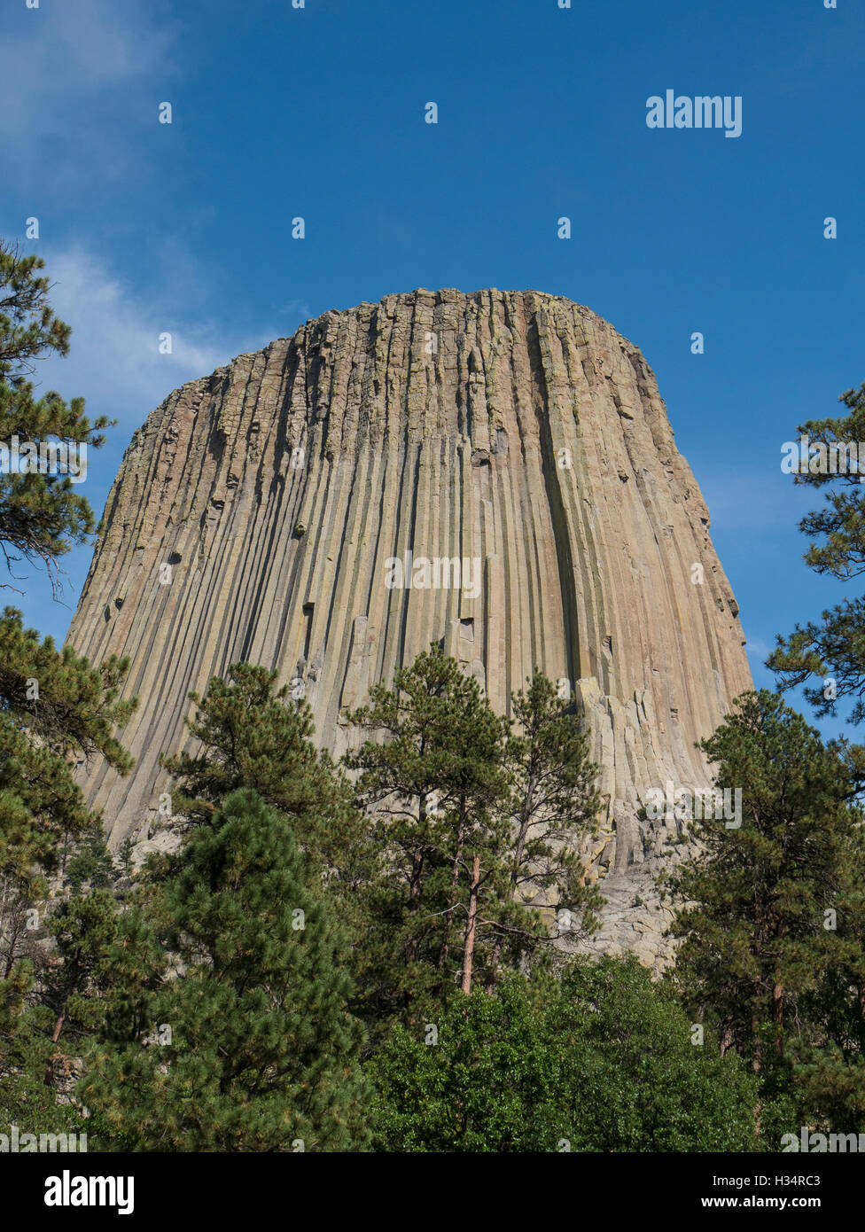 Devils Tower from the Visitor Center, Devils Tower National Monument