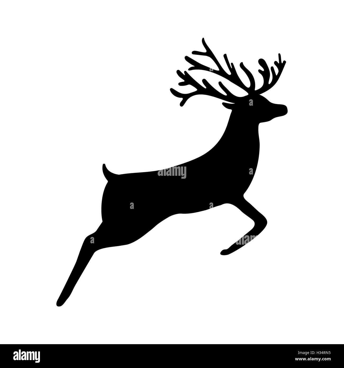 Reindeer isolated on white background Stock Vector Image & Art - Alamy