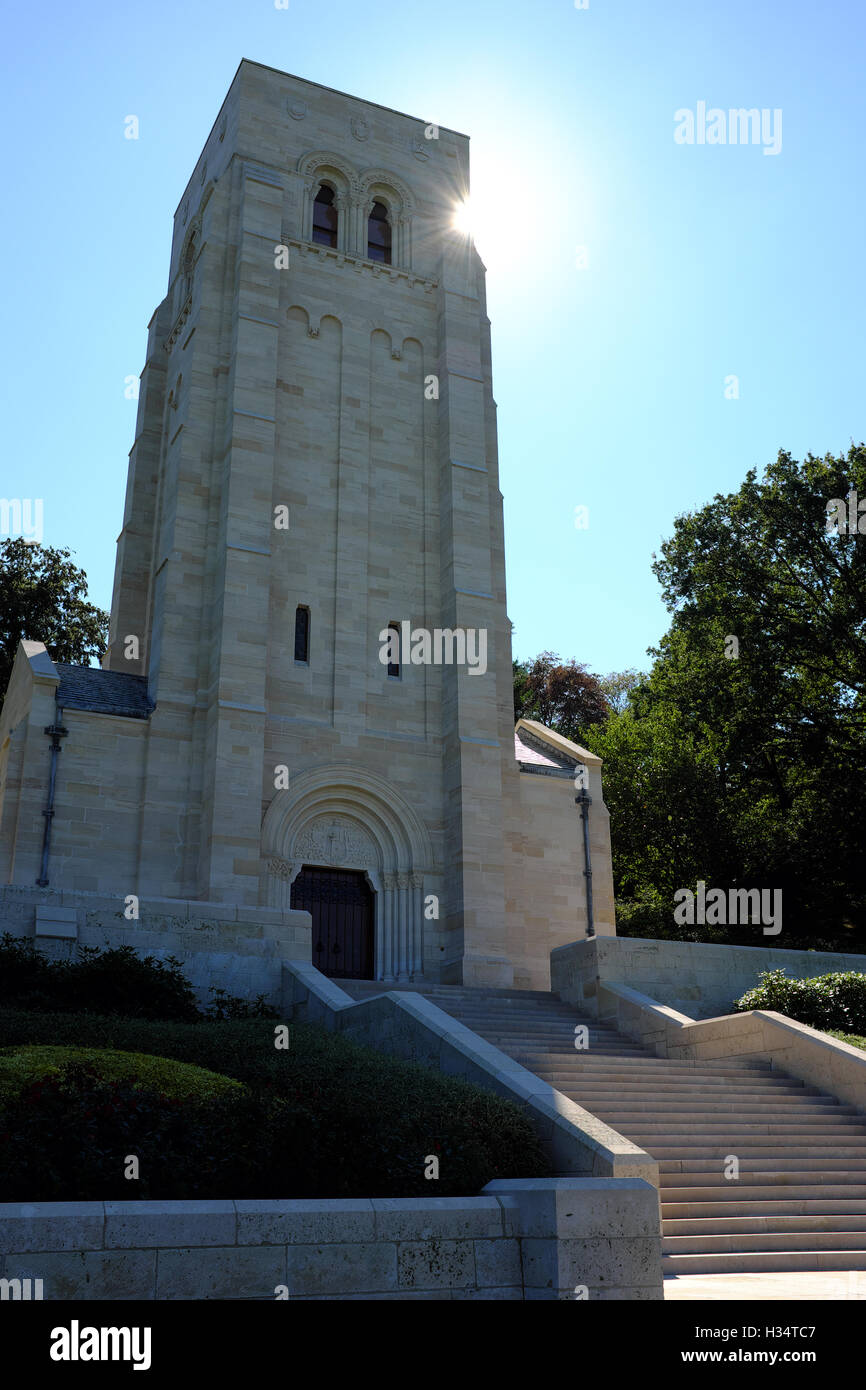 The Aisne-Marne American Cemetery and Memorial in Belleau, Northern France. Stock Photo