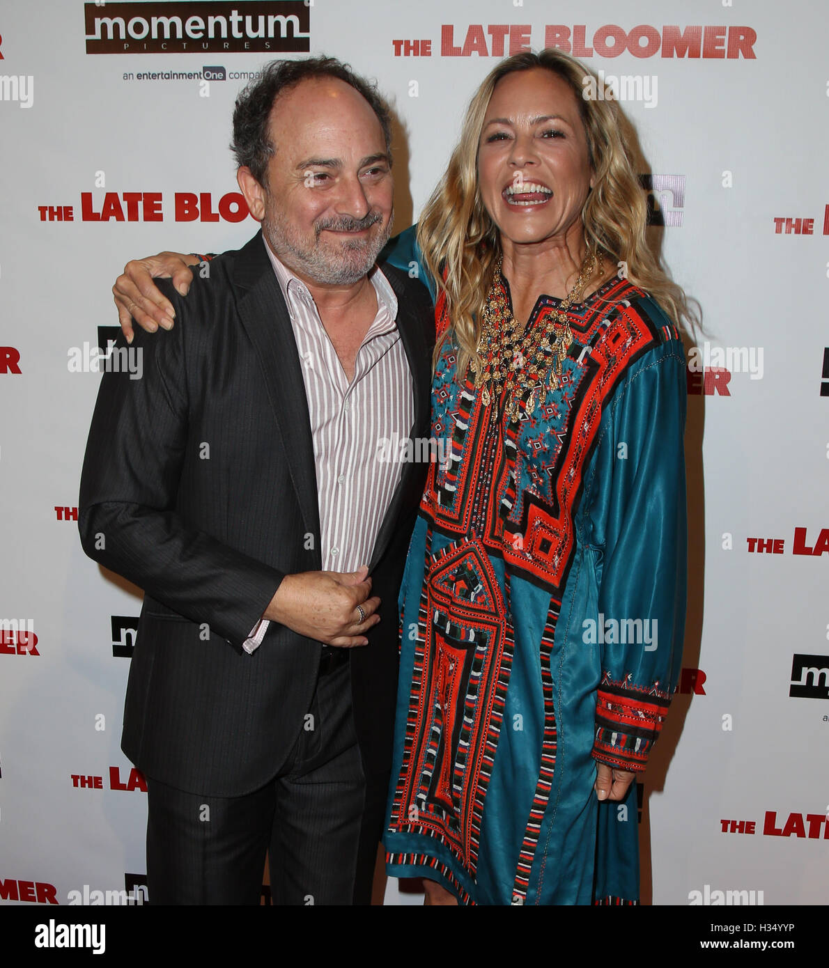 Los Angeles, Ca, USA. 03rd Oct, 2016. Kevin Pollak, Maria Bello attends the premiere of Momentum Pictures' 'The Late Bloomer' at iPic Theaters on October 3, 2016 in Los Angeles, California. ( Credit:  Parisa Afsahi/Media Punch)./Alamy Live News Stock Photo