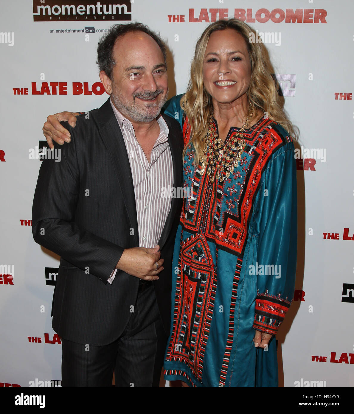 Los Angeles, Ca, USA. 03rd Oct, 2016. Kevin Pollak, Maria Bello attends the premiere of Momentum Pictures' 'The Late Bloomer' at iPic Theaters on October 3, 2016 in Los Angeles, California. ( Credit:  Parisa Afsahi/Media Punch)./Alamy Live News Stock Photo