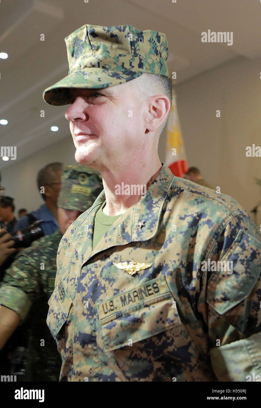 Taguig City, Philippines. 4th Oct, 2016. U.S. Marine Corps Brigadier ...