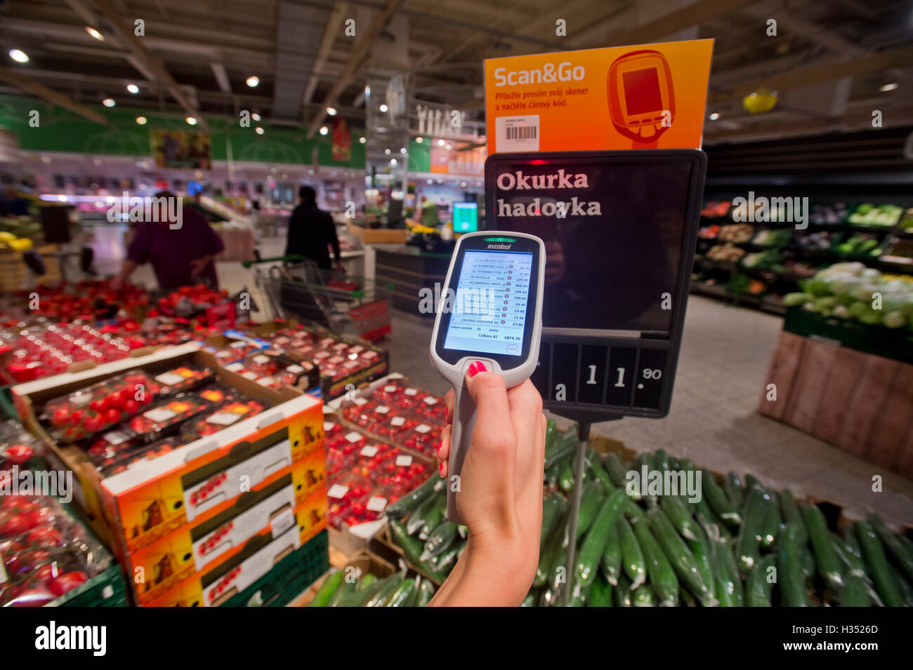 Prague, Czech Republic. 04th Oct, 2016. Globus stores will be equipped