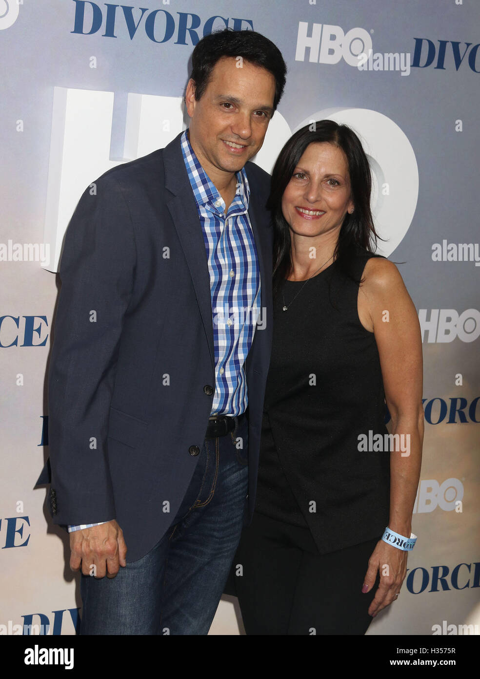 New York, New York, USA. 4th Oct, 2016. Actor RALPH MACCHIO and wife attend the New York
