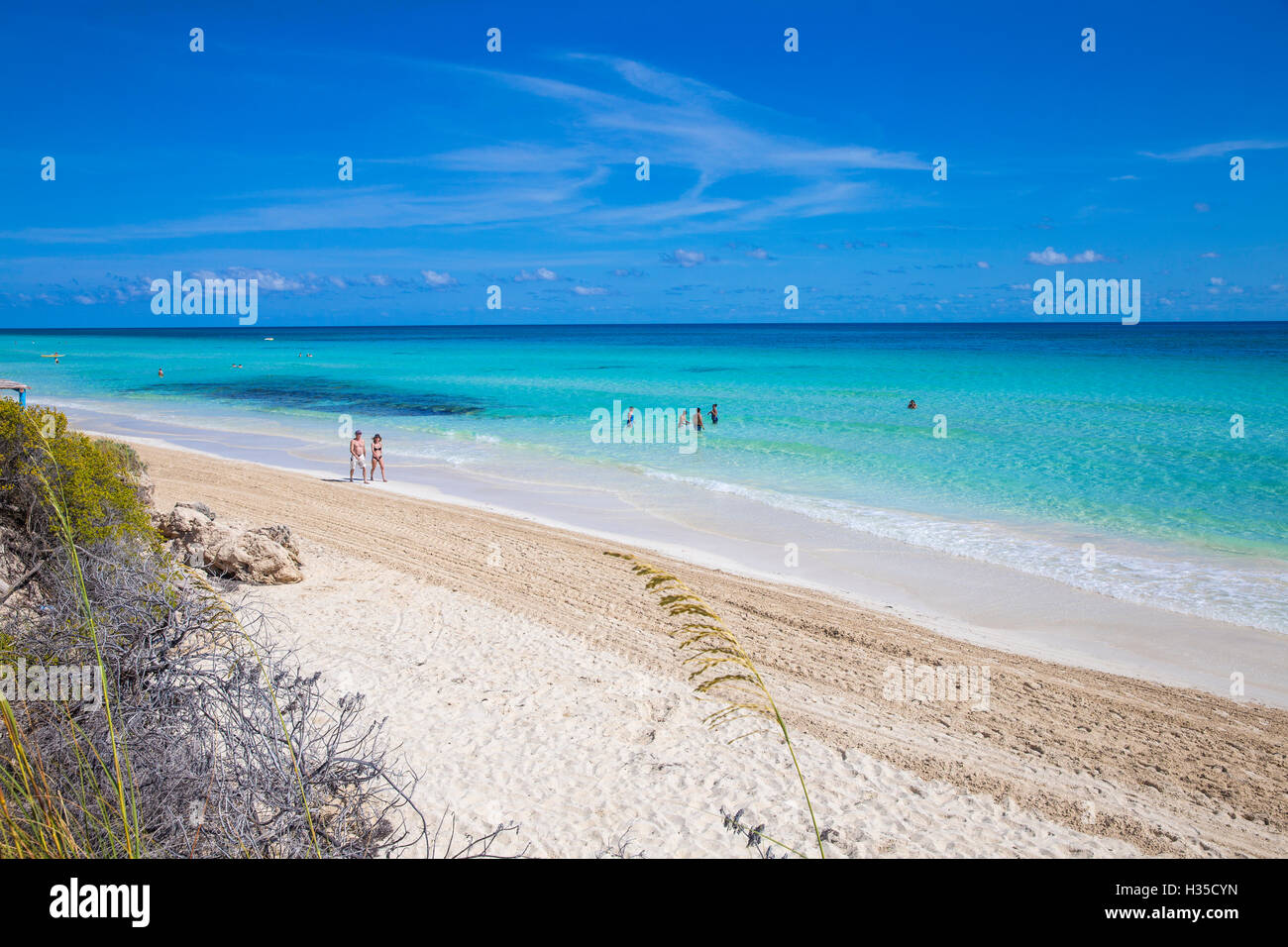 Playa Larga, Cayo Coco, Jardines del Rey, Ciego de Avila Province, Cuba, West Indies, Caribbean, Central America Stock Photo