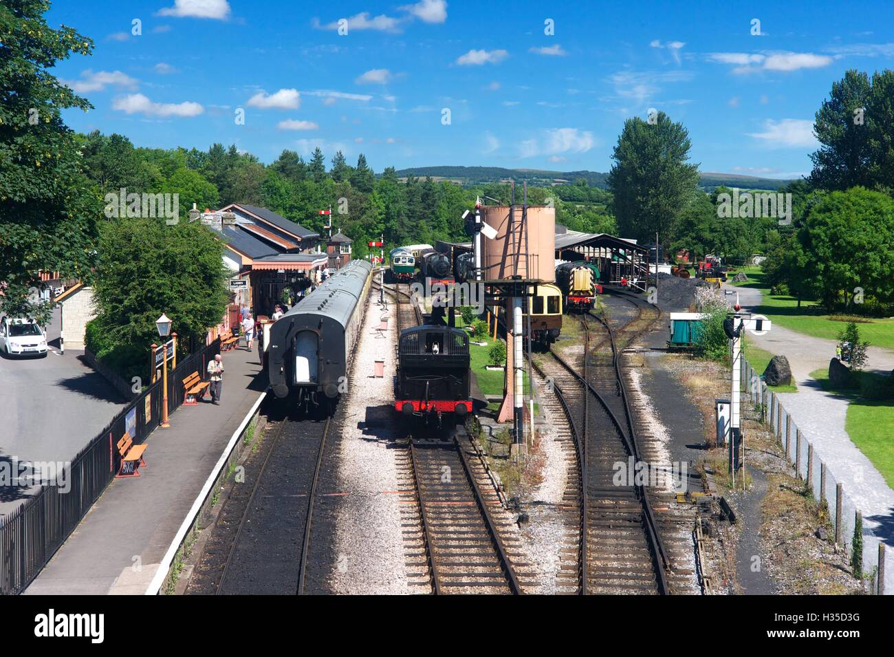 Buckfastleigh Station on the South Devon Railway, Buckfastleigh, Devon, England, United Kingdom, Europe Stock Photo
