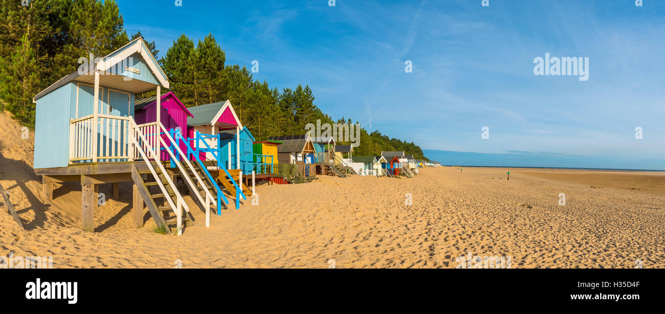 Wells-next-the-Sea Beach, North Norfolk, England, United Kingdom, Europe Stock Photo