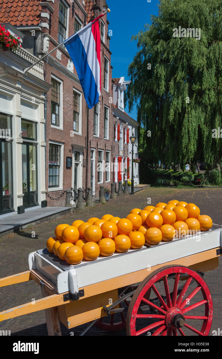 Edam cheese balls, Edam, Holland Stock Photo Alamy