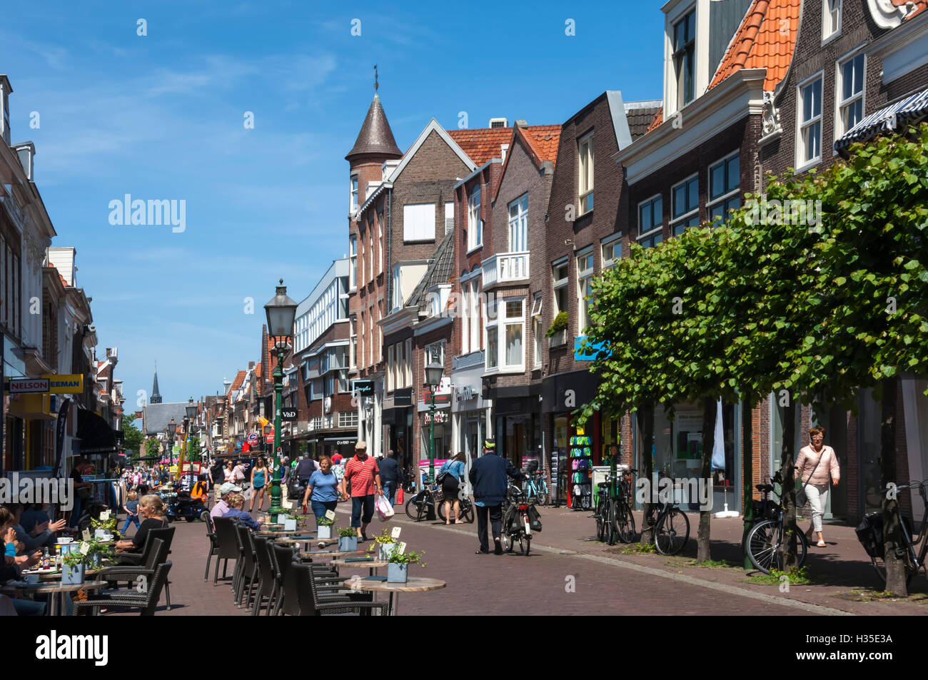 Street scene, Hoorn, Holland Stock Photo