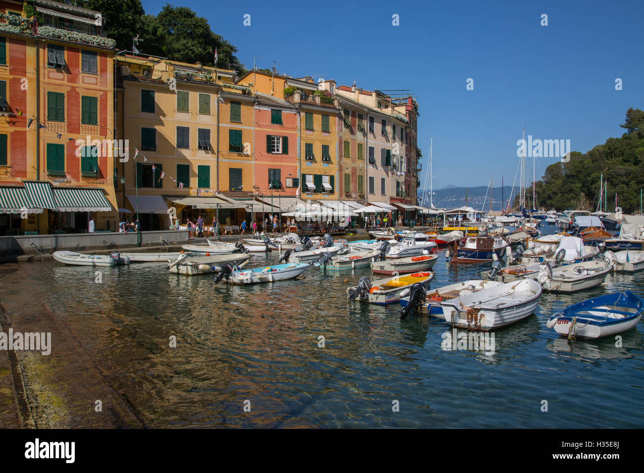 Harbour, Portofino, Genova (Genoa), Liguria, Italy Stock Photo