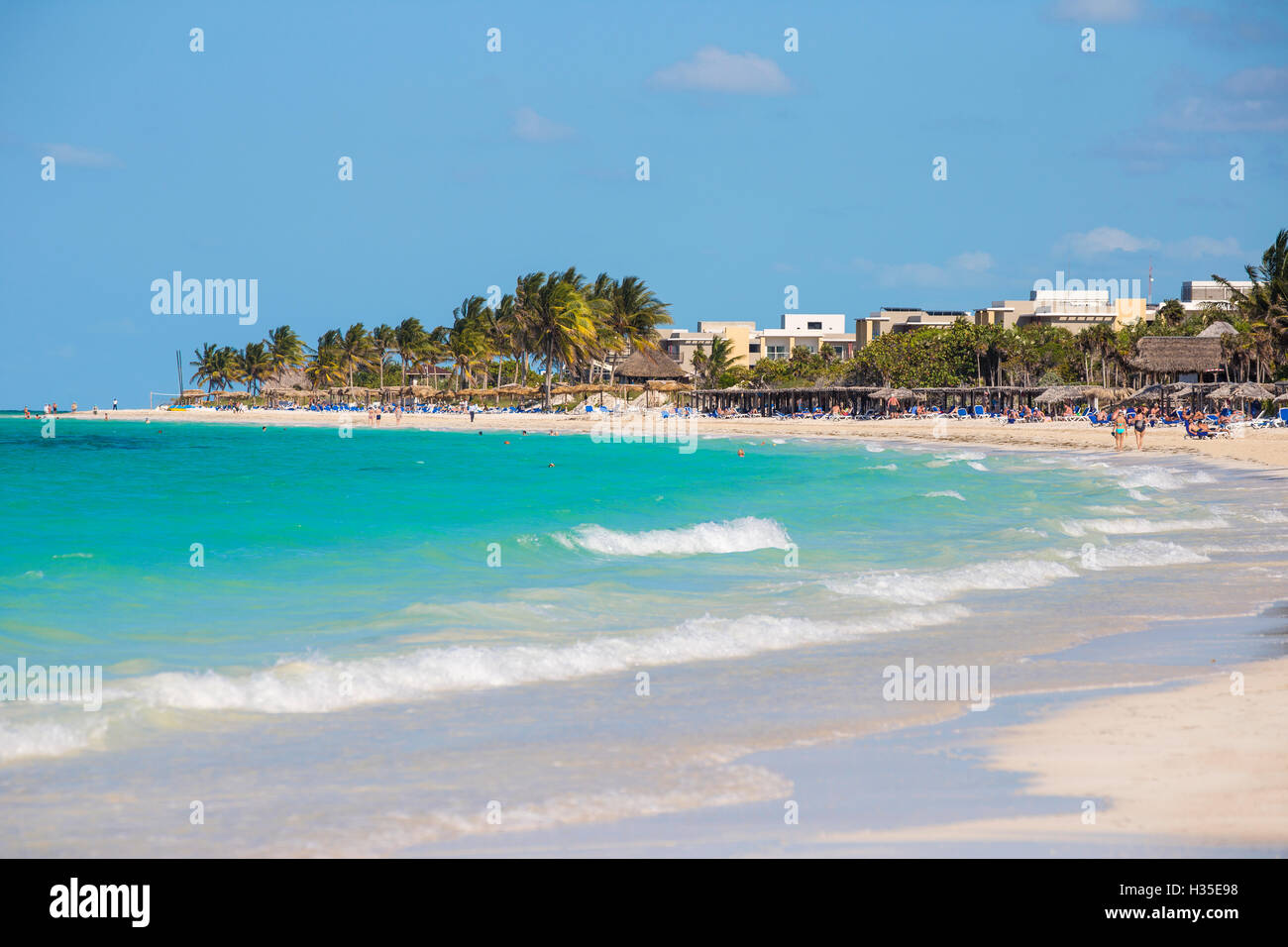 Las Coloradas Beach, Cayo Coco, Jardines del Rey, Ciego de Avila Province, Cuba, West Indies, Caribbean Stock Photo