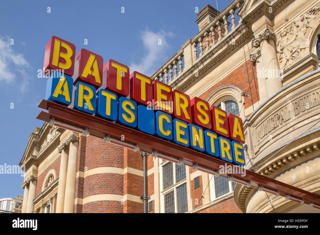 Exterior view, Battersea Arts Centre, Battersea, London, UK. Stock Photo