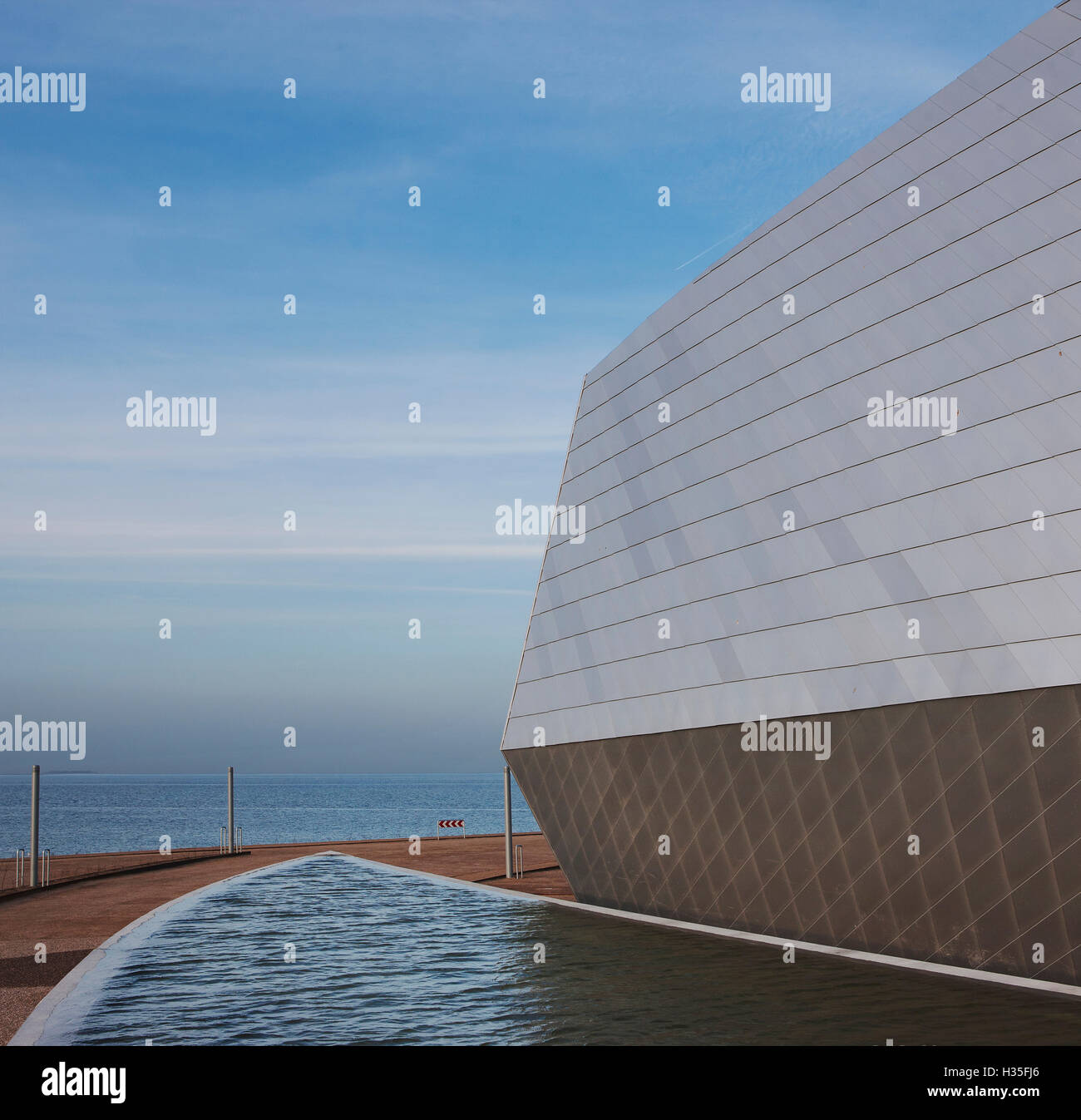 Exterior view of the National Aquarium Denmark, The Blue Planet in Copenhagen. Stock Photo