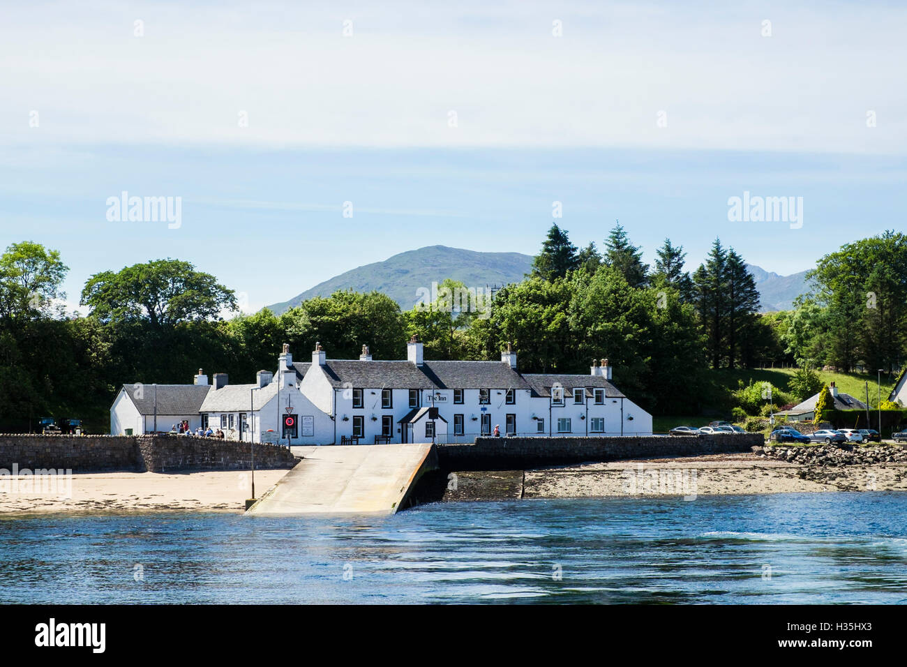 The Inn at Ardgour by Corran Ferry Terminal on shore of Loch Linnhe. Ardgour, Fort William, Inverness-shire, Highland Region, Scotland, UK Stock Photo