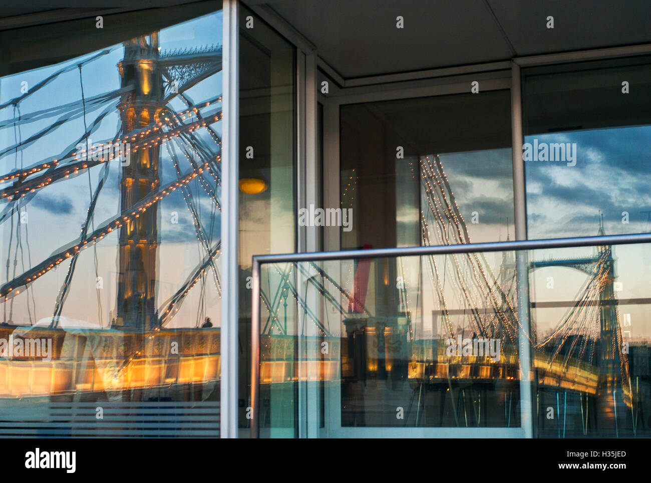 Albert bridge london seen from hi-res stock photography and images - Alamy