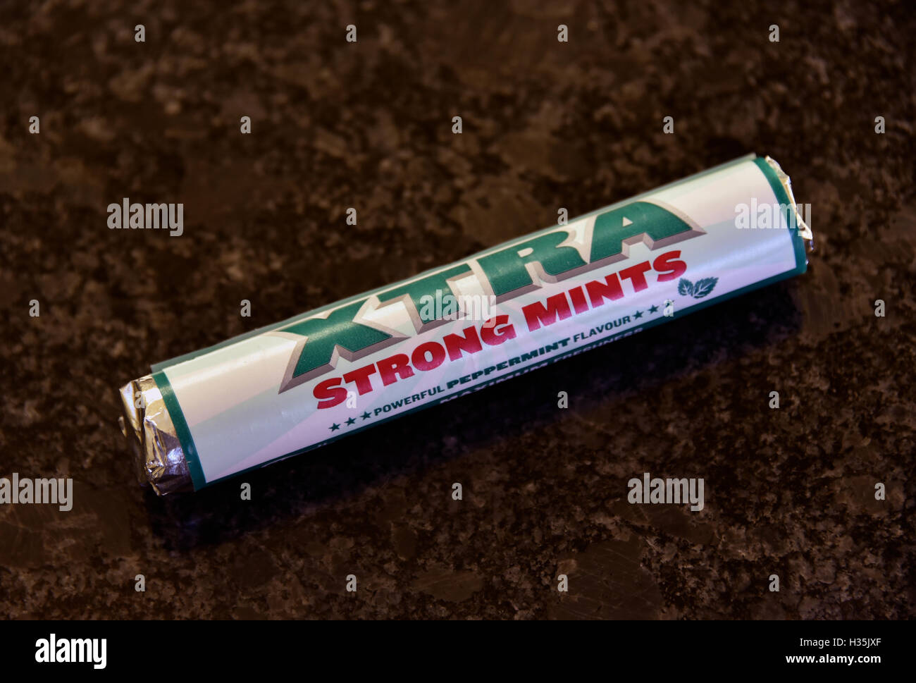 Packet of Xtra Strong Mints Stock Photo - Alamy