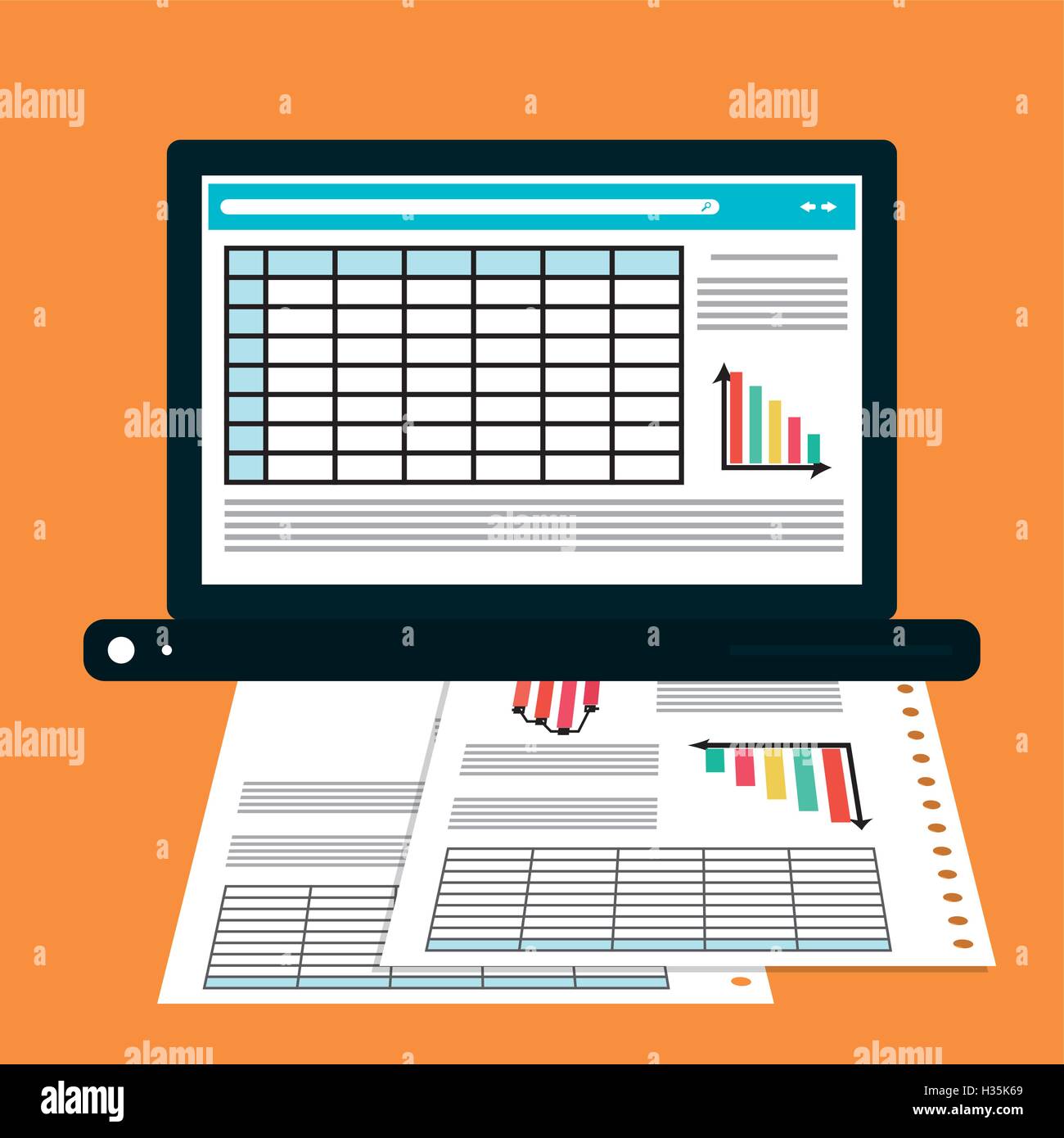 Spreadsheet icon design Stock Vector Image & Art - Alamy