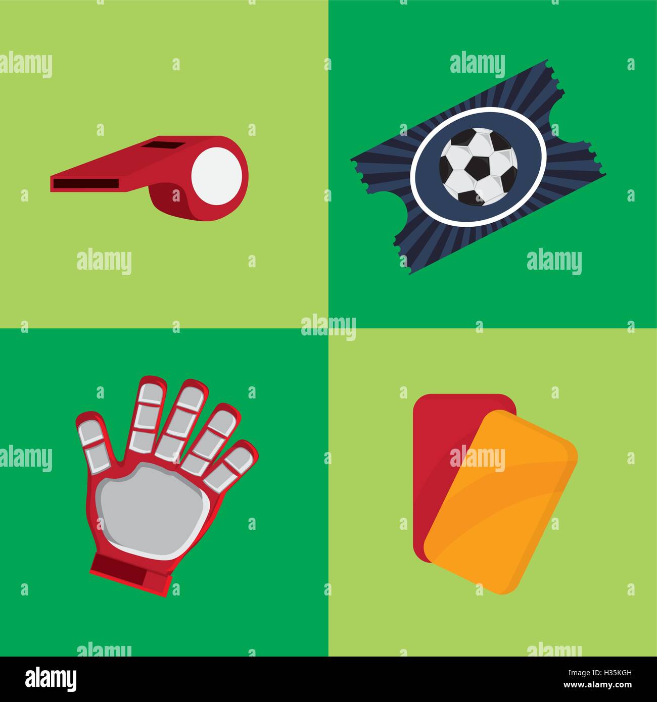 soccer football related icons image Stock Vector Image & Art - Alamy