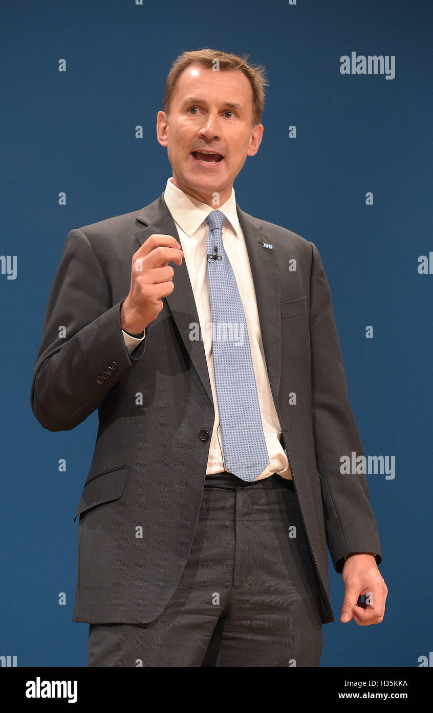 Health Secretary Jeremy Hunt delivers his keynote speech on the third ...