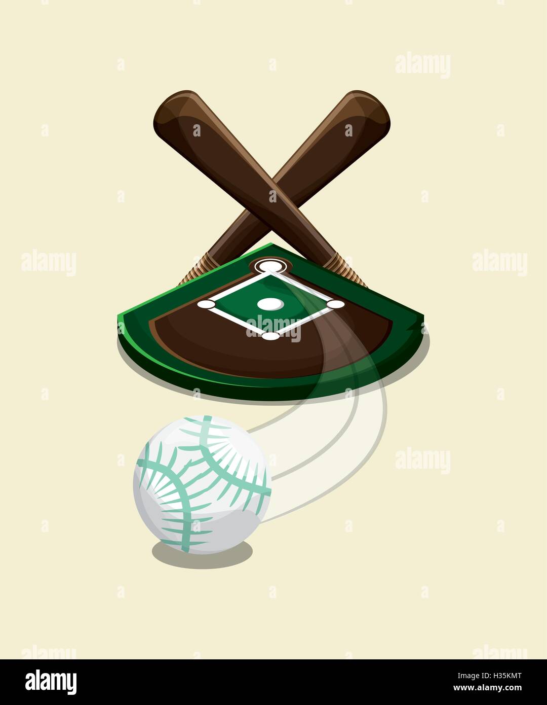 School field baseball Stock Vector Images - Alamy