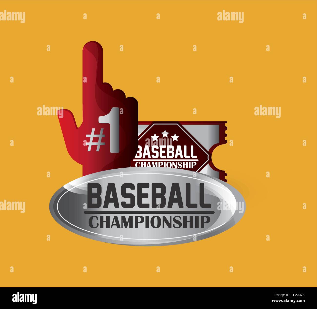 baseball related icons image Stock Vector Image & Art - Alamy