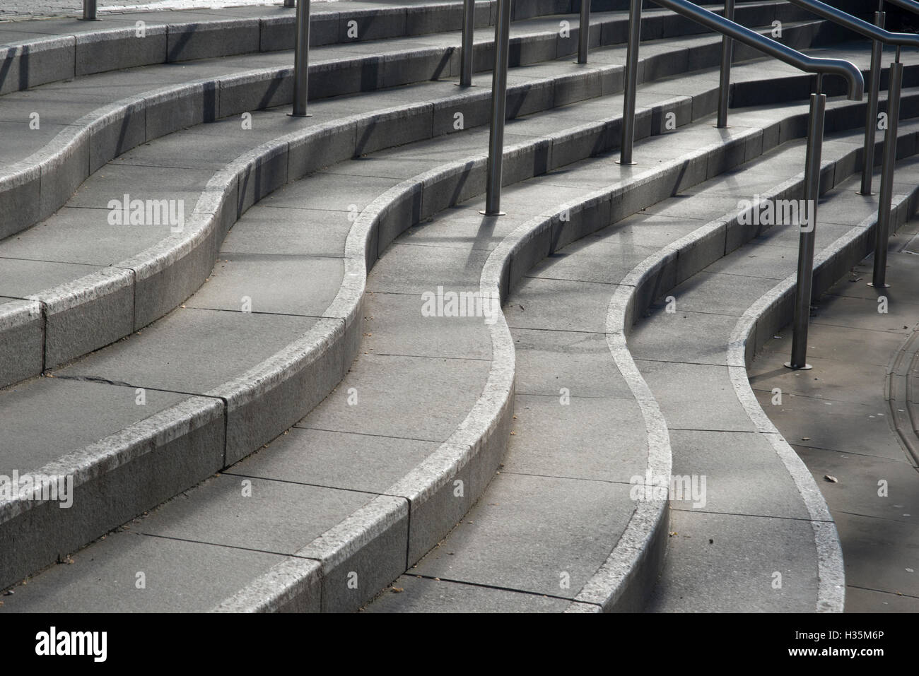 Curved steps detail Stock Photo