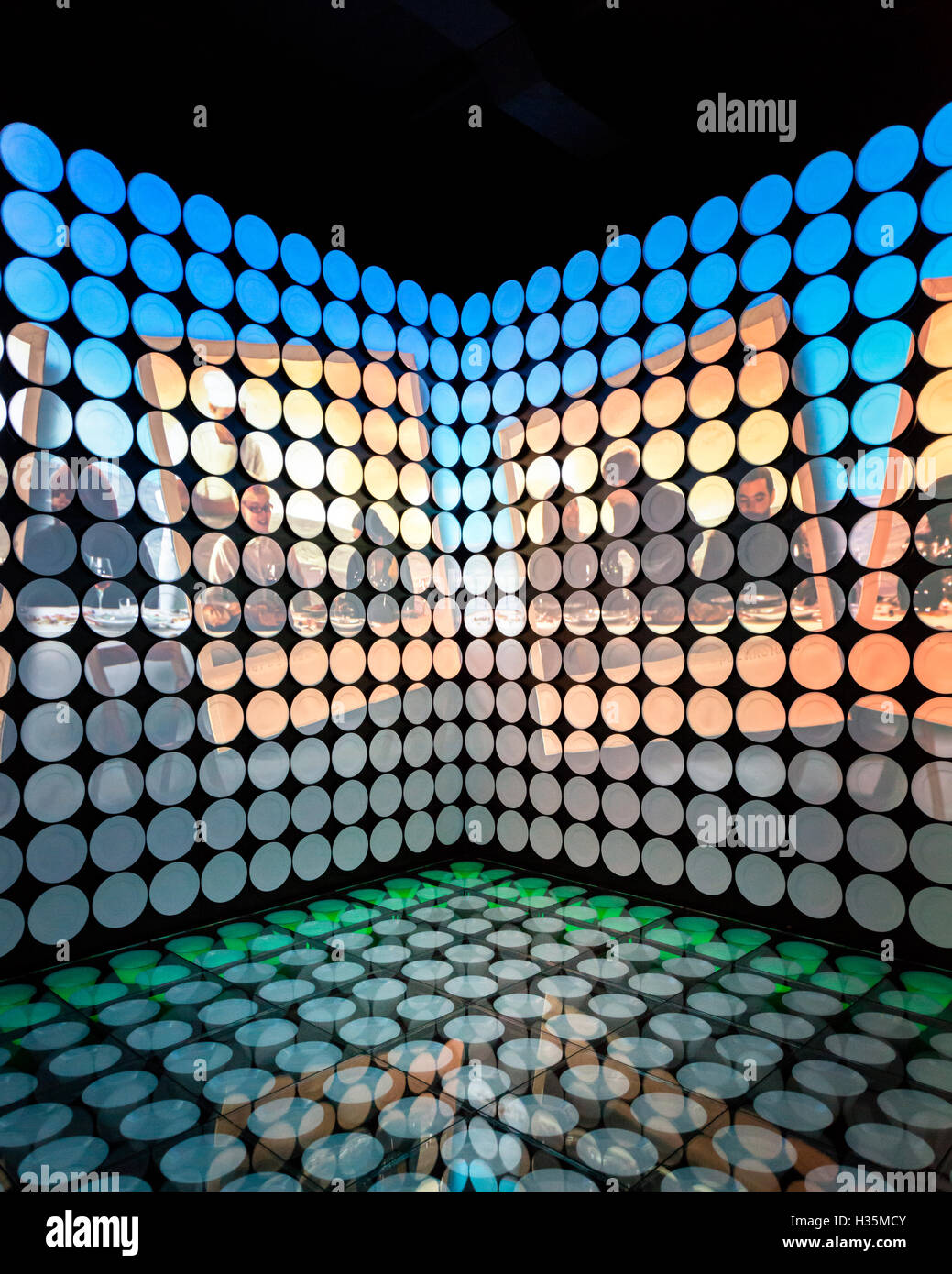 Interior view of the Spanish Pavilion at the Expo 2015 Milano Italy ...