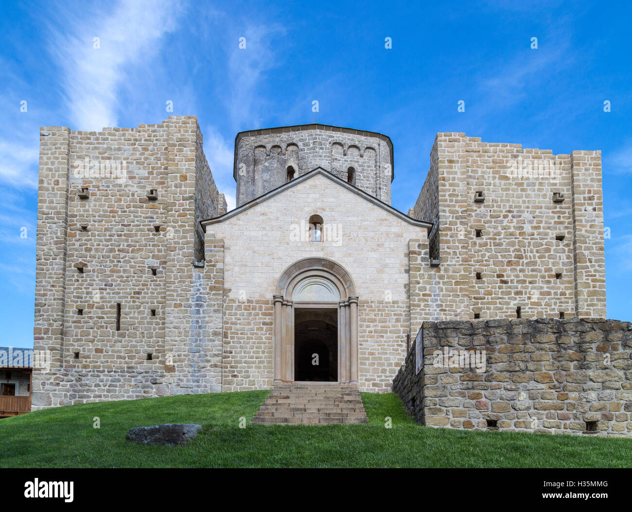 The 12th century Serbian Orthodox monastery of Djurdjevi Stupovi, in ...