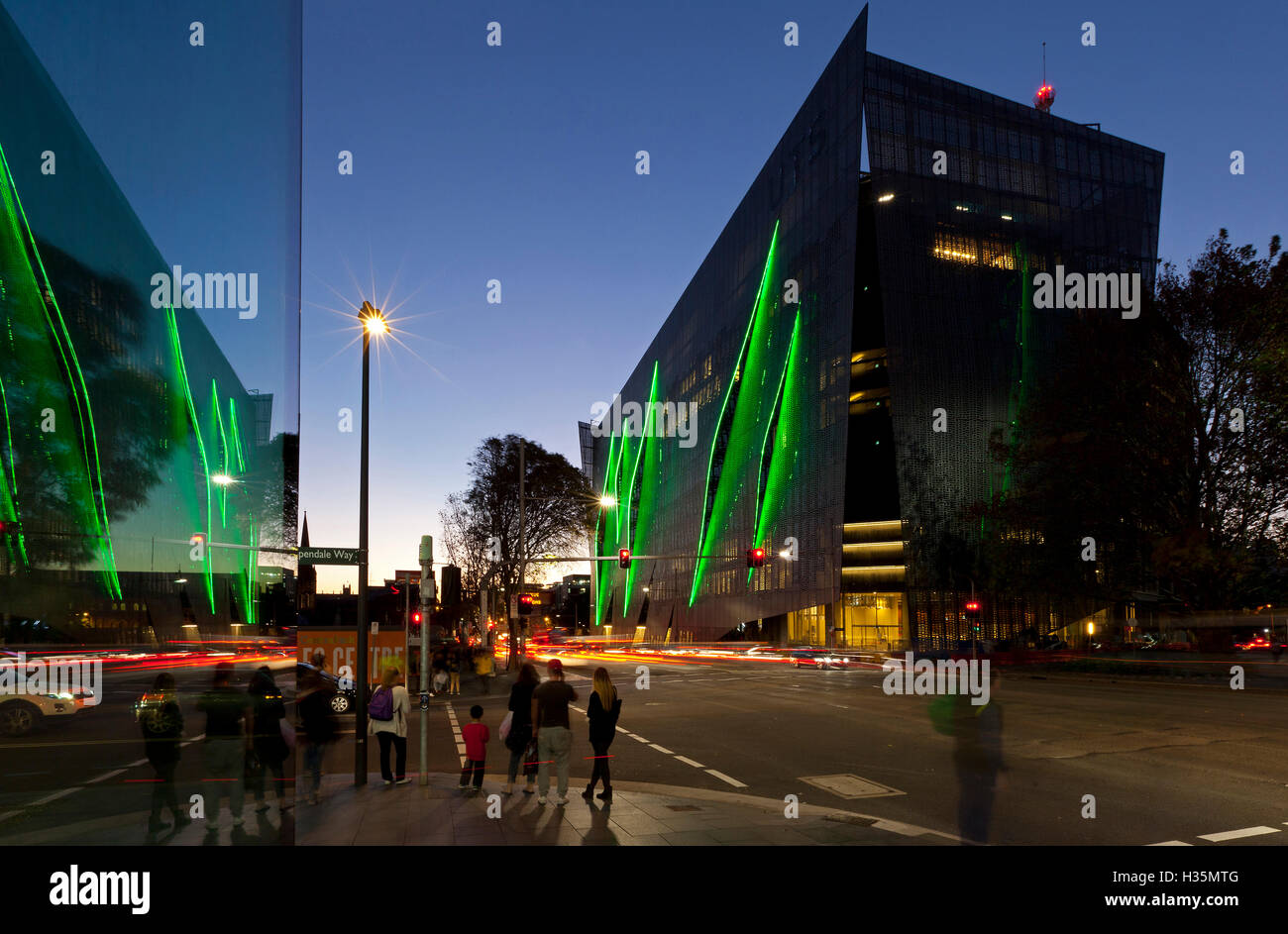 Exterior view of the FEIT building, University of Technology, Sydney, Australia. Stock Photo