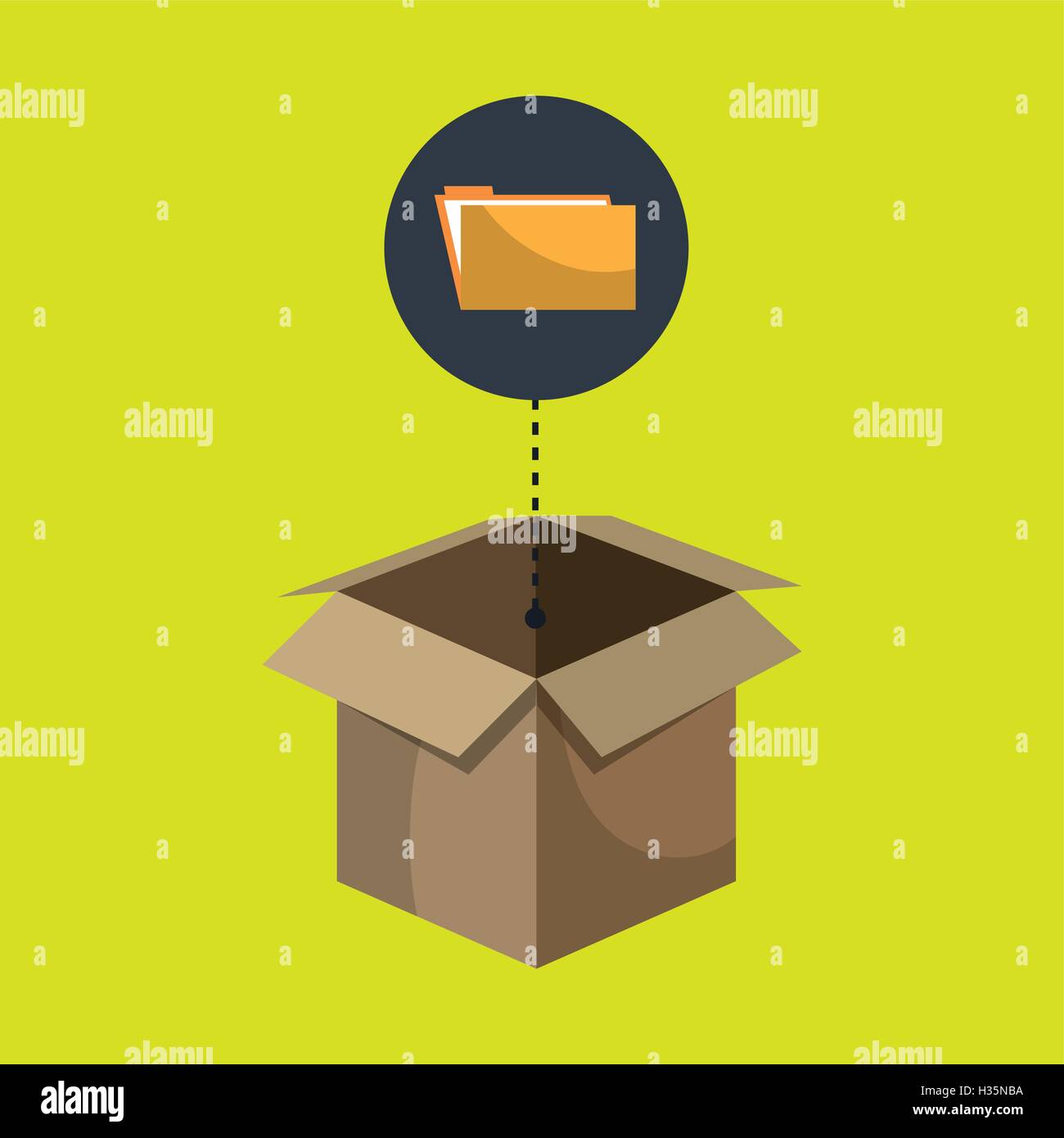 box folder files organize Stock Vector Image & Art Alamy