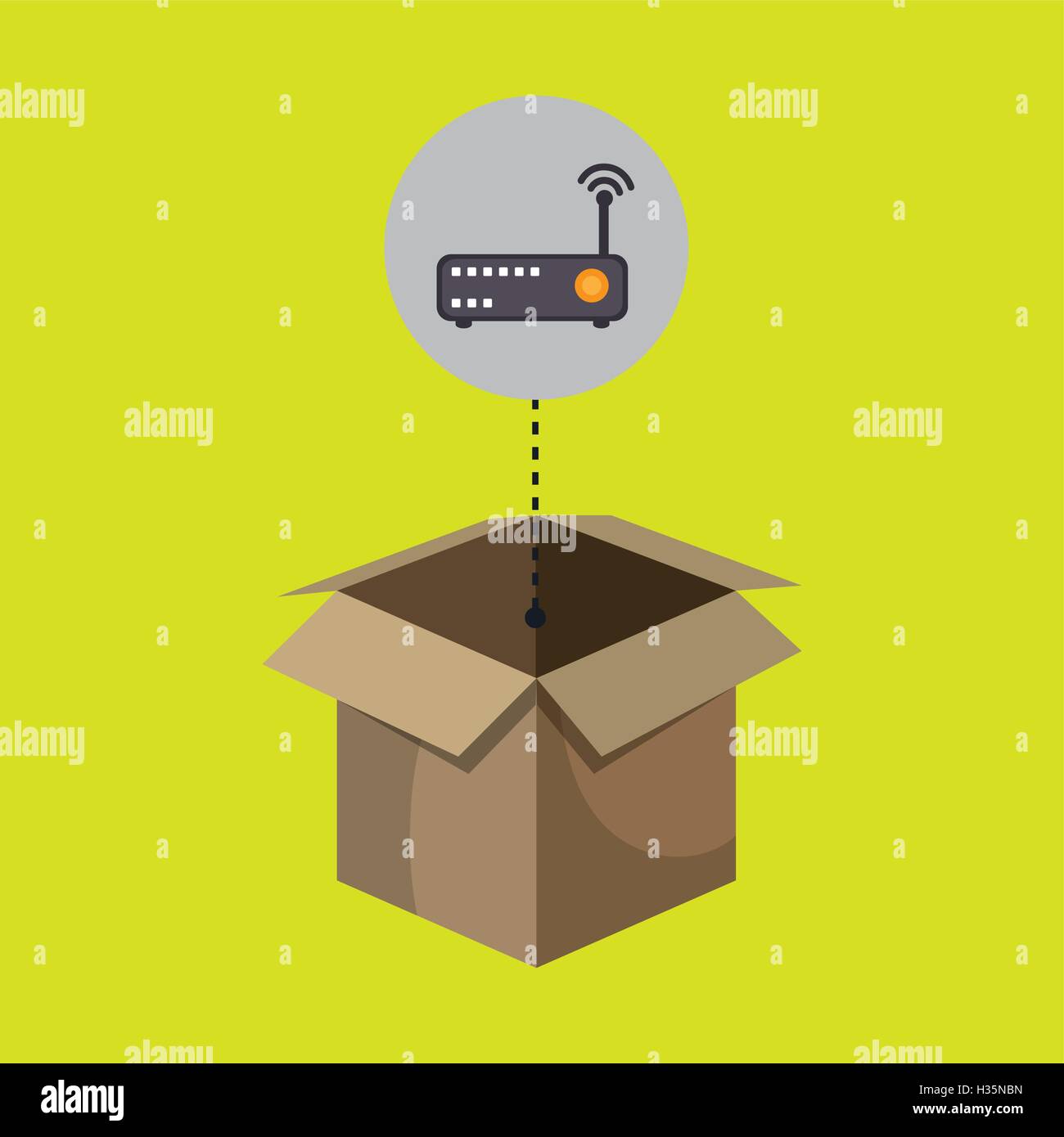 box router signal connect communication Stock Vector Image & Art Alamy