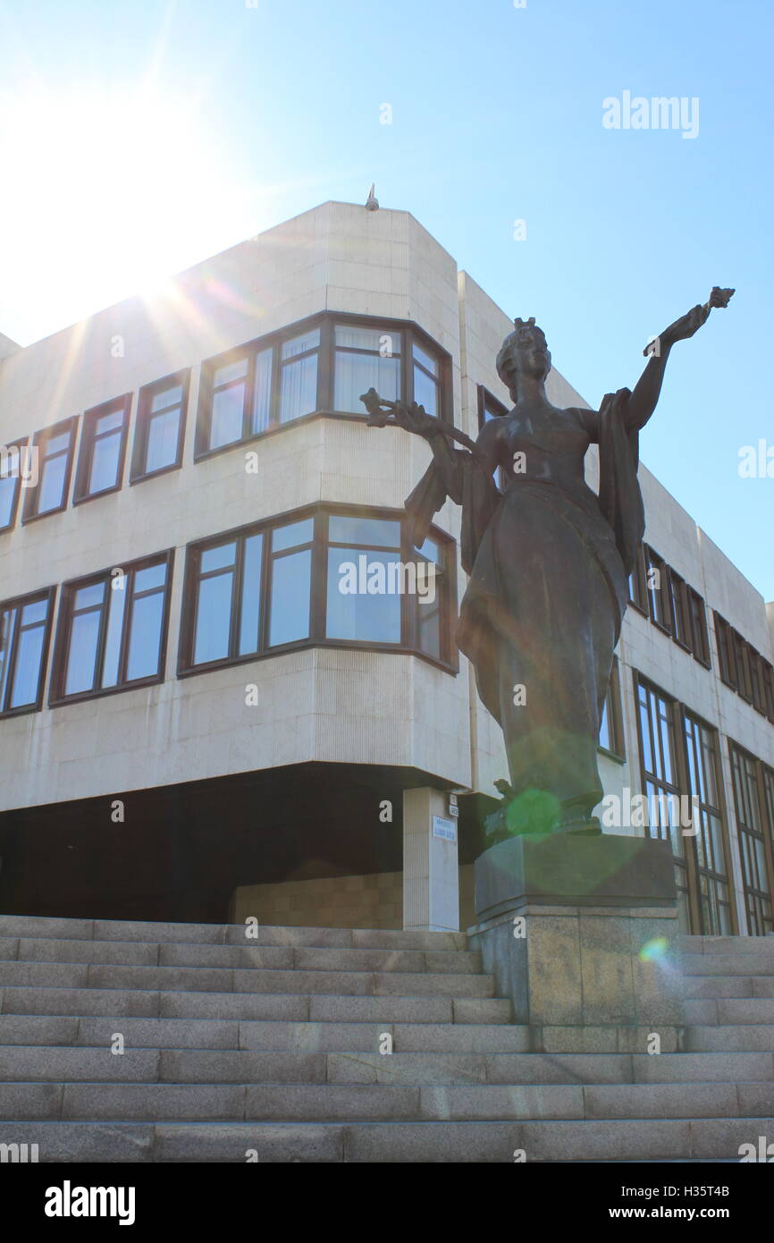 Slovak National Council - outside view (SNR - Slovenská národná rada) Stock Photo