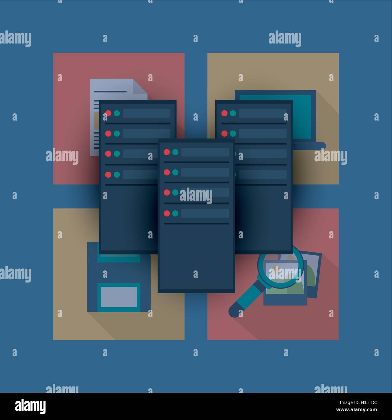 data center related icons image Stock Vector Image & Art - Alamy