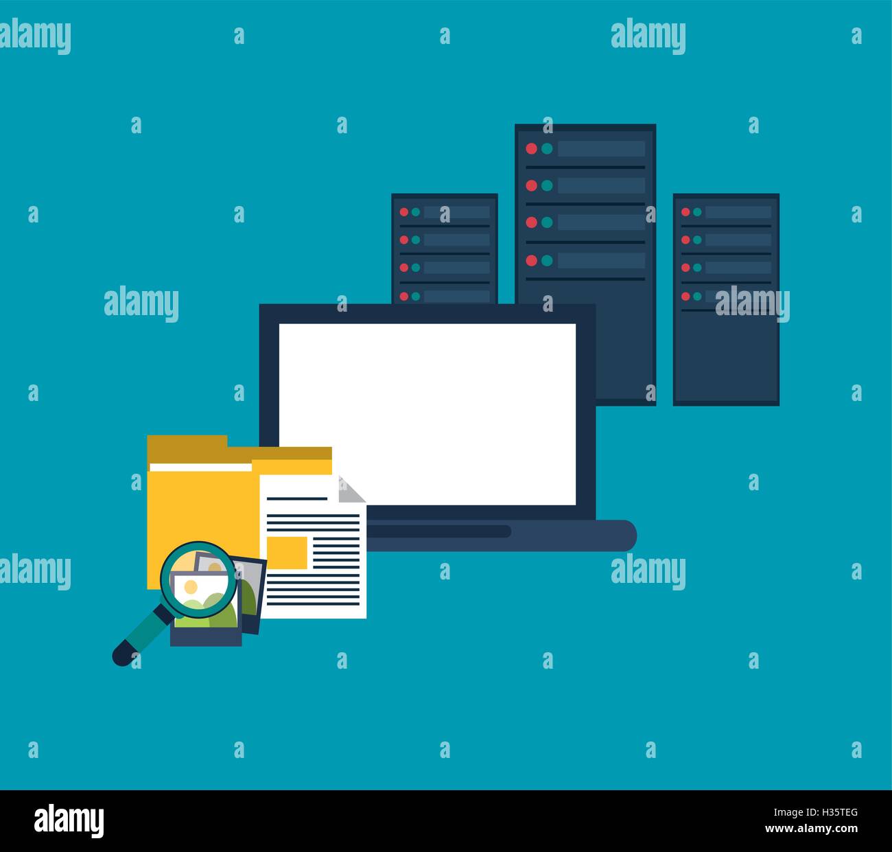 data center related icons image Stock Vector Image & Art - Alamy