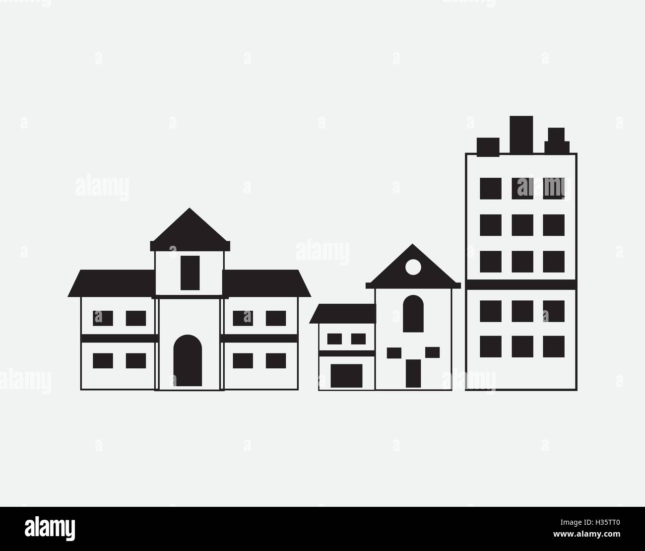 assorted building type icons image Stock Vector Image & Art Alamy