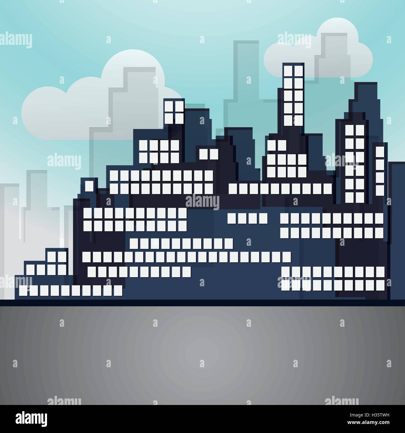 city skyline image Stock Vector Image & Art - Alamy