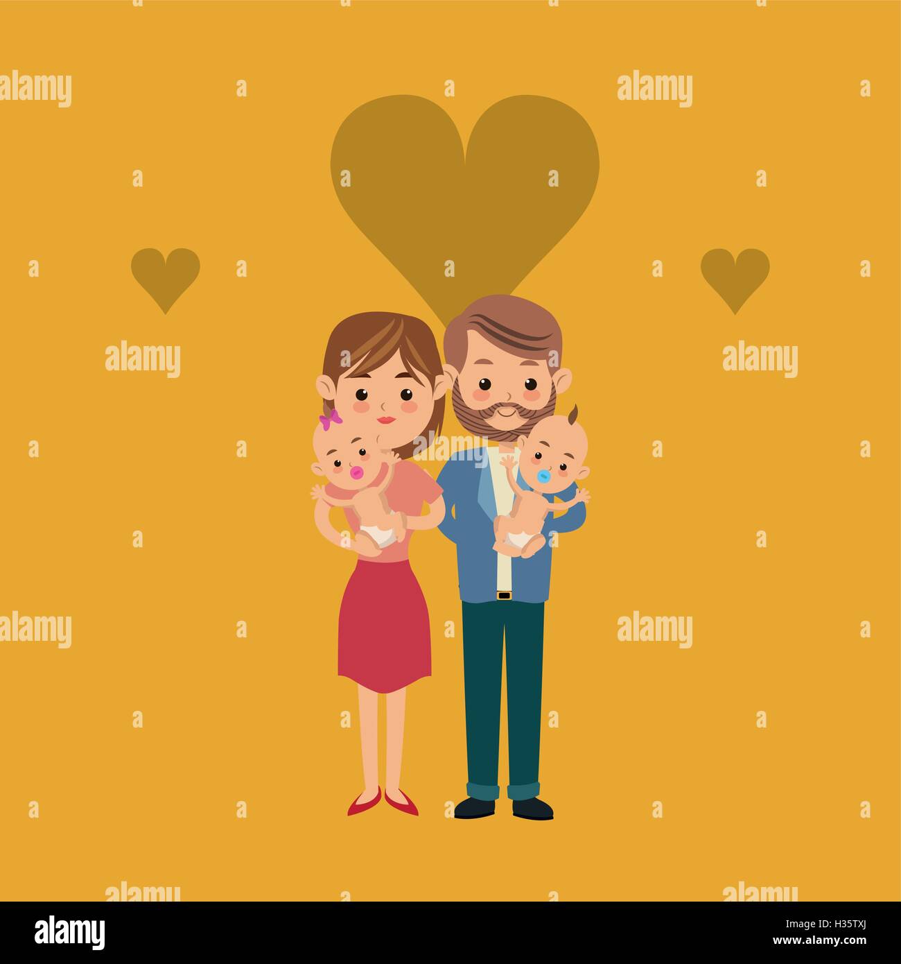 traditional family image Stock Vector Image & Art - Alamy