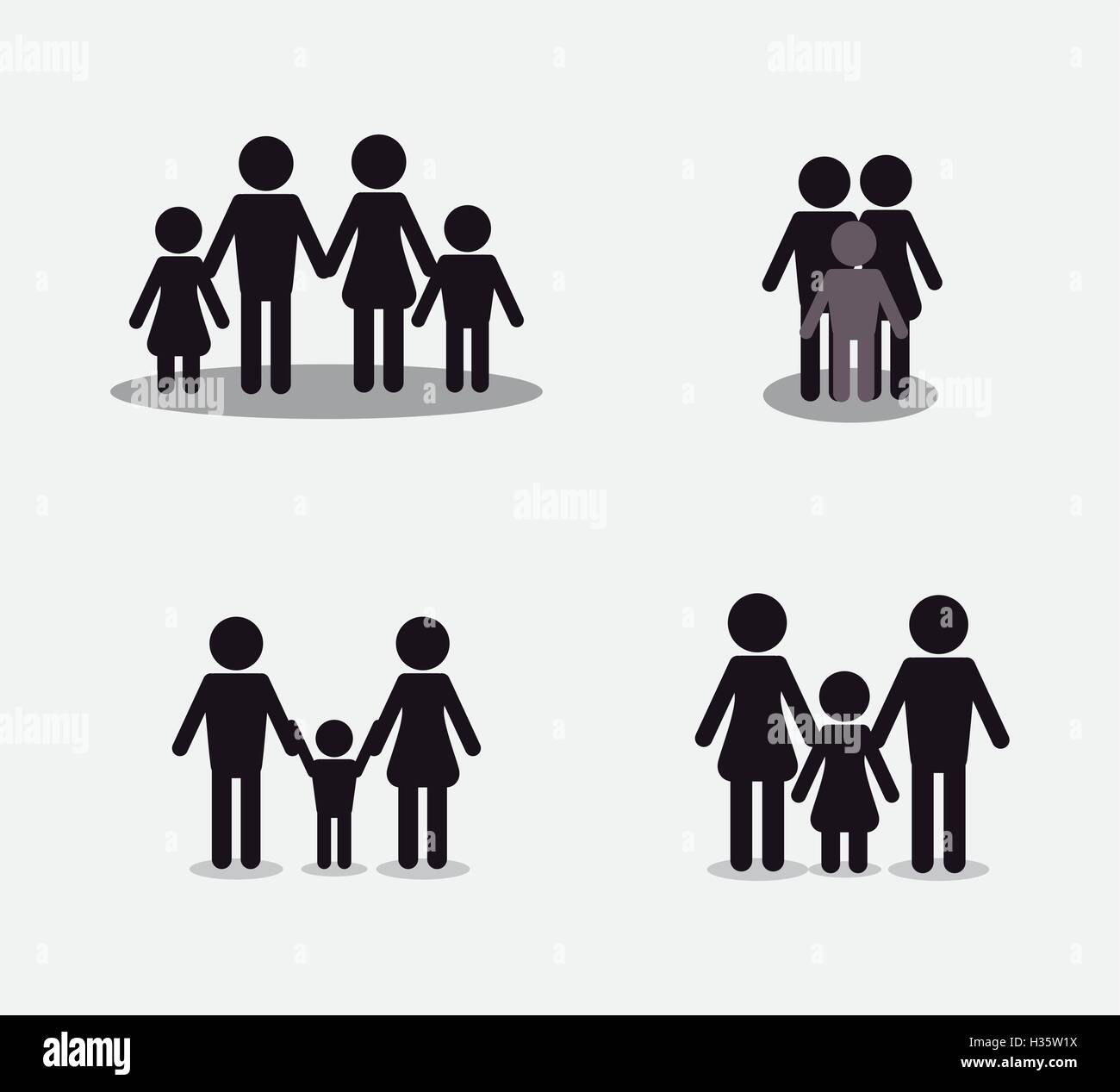 traditional family image Stock Vector Image & Art - Alamy