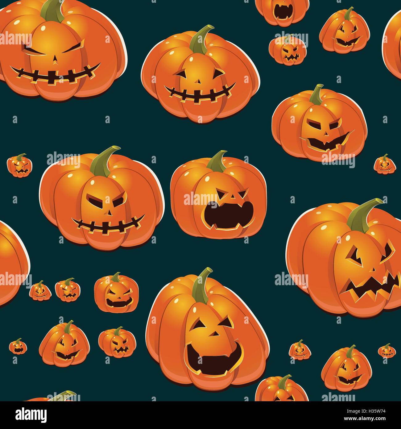 Halloween background with pumpkins Stock Vector Image & Art - Alamy